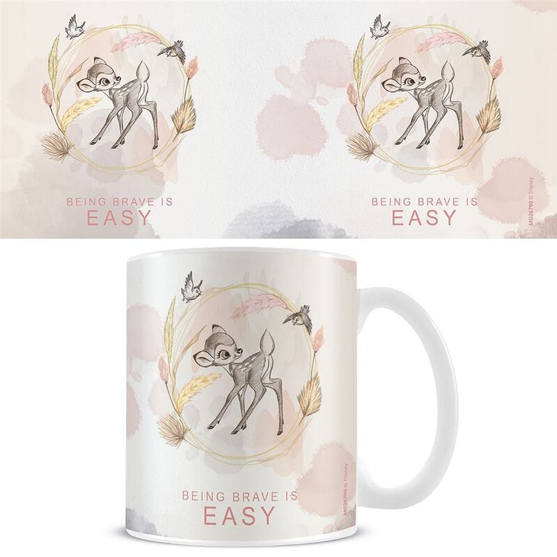 Bambi Being Brave Is Easy Tasse multicolor von Bambi