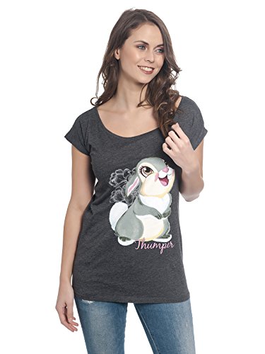 Bambi Klopfer Frauen T-Shirt grau meliert XXL von Bambi