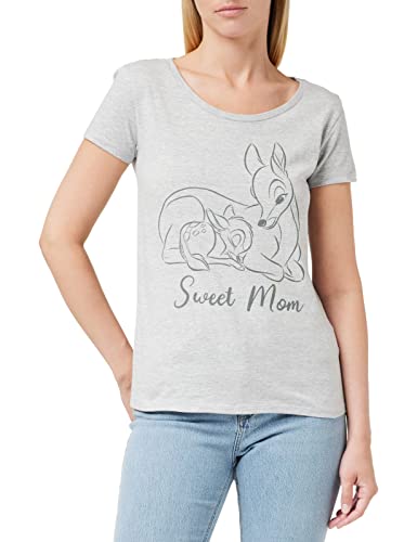 Bambi Damen wodbambts014 T-Shirt, grau meliert, Small von Bambi