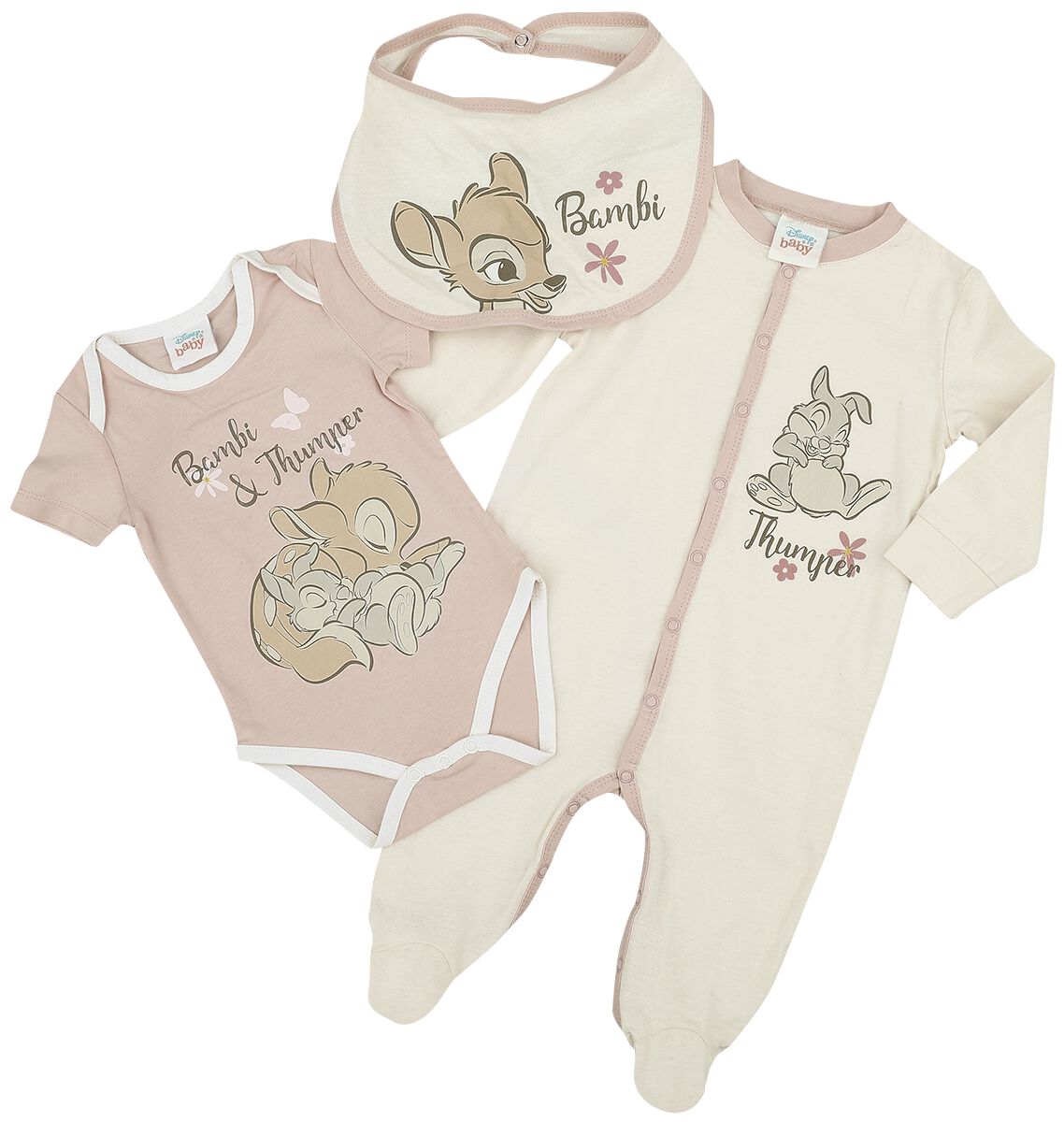 Bambi - Disney Set - Kids - Bambi - 56 bis 74 - für Mädchen - Größe 74 - multicolor  - EMP exklusives Merchandise! von Bambi