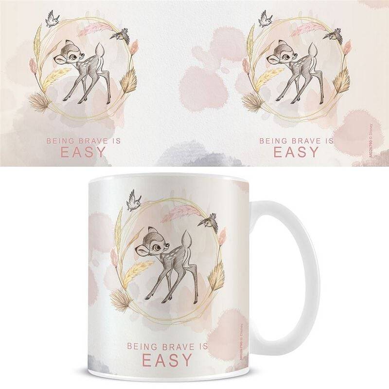 Bambi - Disney Tasse - Being Brave Is Easy - multicolor  - Lizenzierter Fanartikel von Bambi