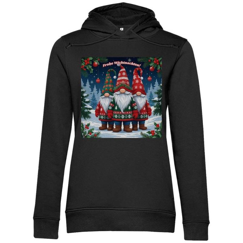 Premium Damen Bio Pullover - Frohe Wichtnachten Mit Wichtelprint, Xs-Xxl, Verschiedene Farben von BambiniDesignShop