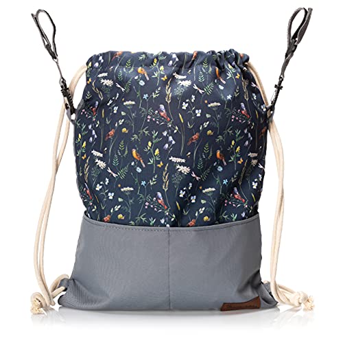 BAMBINIWELT Leichte Kinderwagentasche - Universal BEUTEL Kinderwagen Organizer mit Befestigungshaken Buggy Clips - Kleine Wickeltasche/Wickelrucksack zum Umhängen (Modell 3) von BambiniWelt by Rafael K.