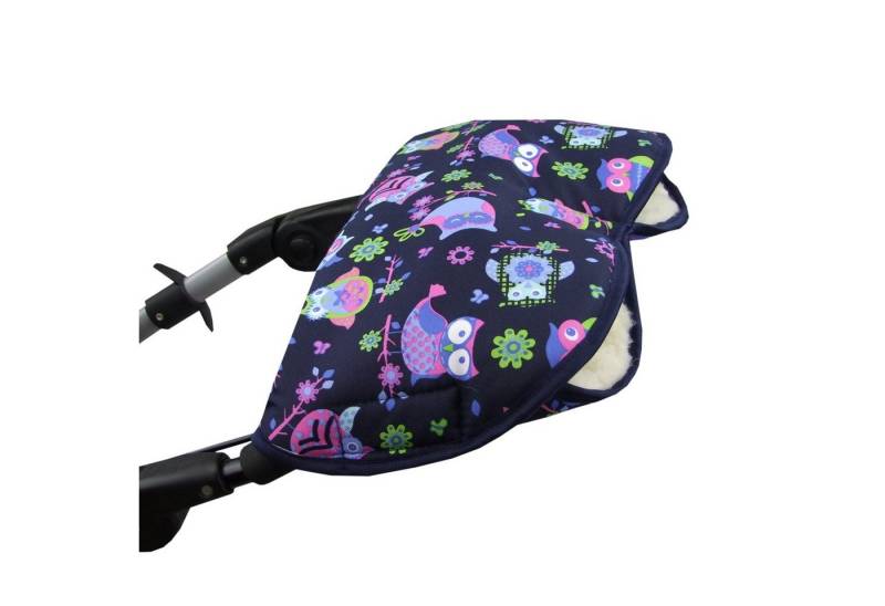 BambiniWelt by Rafael K. Kinderwagen-Handwärmer Handschuhe Muff Handwärmer Handmuff für Kinderwagen EULE Wolle, Universalgröße von BambiniWelt by Rafael K.