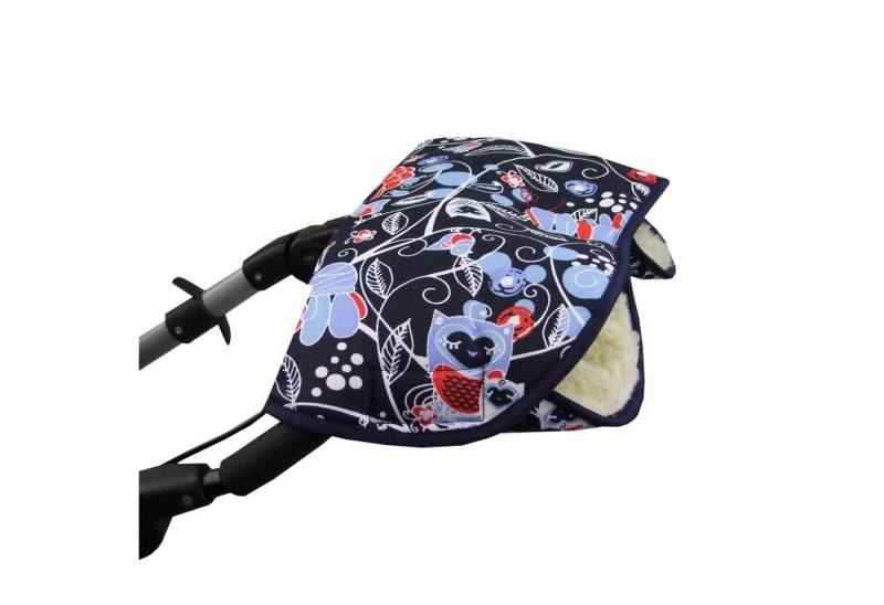 BambiniWelt by Rafael K. Kinderwagen-Handwärmer Handschuhe Muff Handwärmer Handmuff für Kinderwagen EULE Wolle, Universalgröße von BambiniWelt by Rafael K.