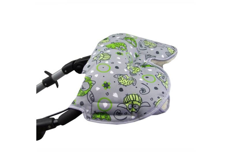 BambiniWelt by Rafael K. Kinderwagen-Handwärmer Handschuhe Muff Handwärmer Handmuff für Kinderwagen EULE Wolle, Universalgröße von BambiniWelt by Rafael K.