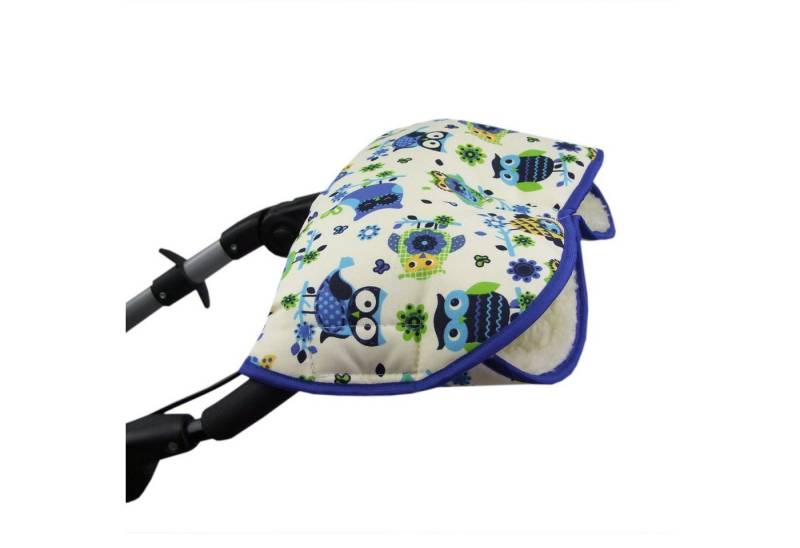 BambiniWelt by Rafael K. Kinderwagen-Handwärmer Handschuhe Muff Handwärmer Handmuff für Kinderwagen EULE Wolle, Universalgröße von BambiniWelt by Rafael K.