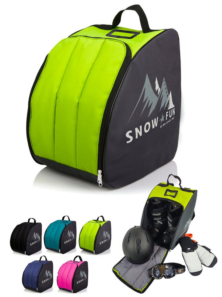 BambiniWelt by Rafael K. Skitasche Kinder Skischuhtasche Skistiefeltasche integrierte Standfläche, aus belastbarem, wasserdichtem Cordura-Stoff von BambiniWelt by Rafael K.