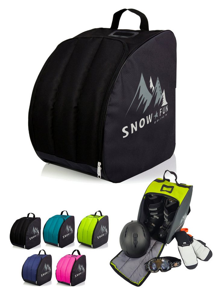 BambiniWelt by Rafael K. Skitasche Kinder Skischuhtasche Skistiefeltasche integrierte Standfläche, aus belastbarem, wasserdichtem Cordura-Stoff von BambiniWelt by Rafael K.