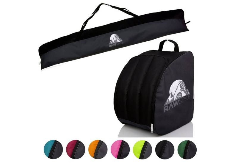 BambiniWelt by Rafael K. Skitasche Skitasche Ski-Schuh-Tasche KOMBI SET 160cm oder 180cm wasserdicht (Skitasche + Skischuhtasche), wasserdichtes, starkes Cordura-Gewebe von BambiniWelt by Rafael K.