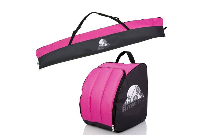 BambiniWelt by Rafael K. Skitasche Skitasche Ski-Schuh-Tasche KOMBI SET 160cm oder 180cm wasserdicht (Skitasche + Skischuhtasche), wasserdichtes, starkes Cordura-Gewebe von BambiniWelt by Rafael K.