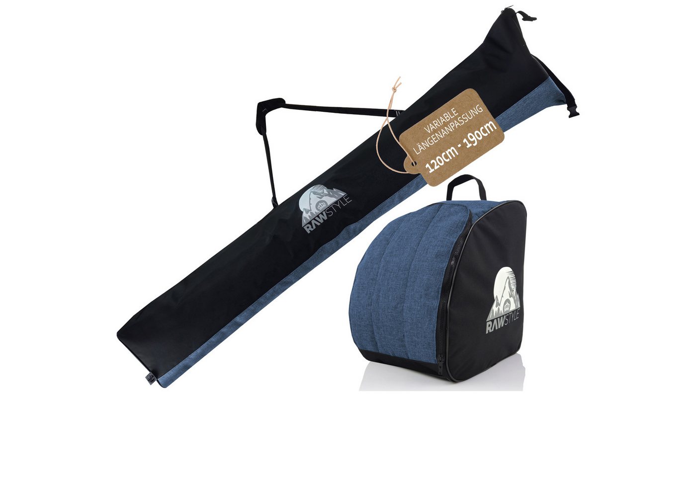 BambiniWelt by Rafael K. Skitasche Skitaschen Set Rolltop Skisack 120-190cm Skischuhe Rucksack von BambiniWelt by Rafael K.