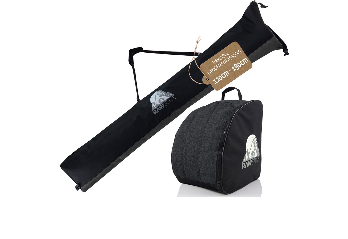 BambiniWelt by Rafael K. Skitasche Skitaschen Set Rolltop Skisack 120-190cm Skischuhe Rucksack von BambiniWelt by Rafael K.