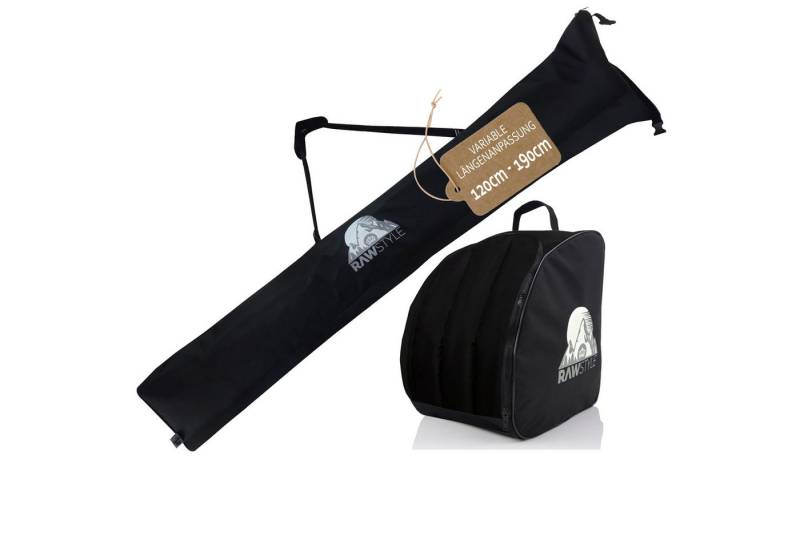 BambiniWelt by Rafael K. Skitasche Skitaschen Set Rolltop Skisack 120-190cm Skischuhe Rucksack von BambiniWelt by Rafael K.