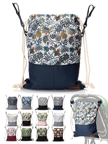BambiniWelt by Rafael K. Wickeltasche [Beutel für Kinderwagen] Buggy Babytasche Kinderwagentasche universal mit Rucksackfunktion (Modell 12) von BambiniWelt by Rafael K.