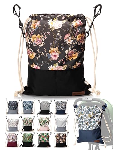 BambiniWelt by Rafael K. Wickeltasche [Beutel für Kinderwagen] Buggy Babytasche Kinderwagentasche universal mit Rucksackfunktion (Modell 1) von BambiniWelt by Rafael K.