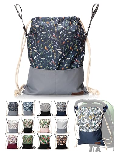 BambiniWelt by Rafael K. Wickeltasche [Beutel für Kinderwagen] Buggy Babytasche Kinderwagentasche universal mit Rucksackfunktion (Modell 3) von BambiniWelt by Rafael K.