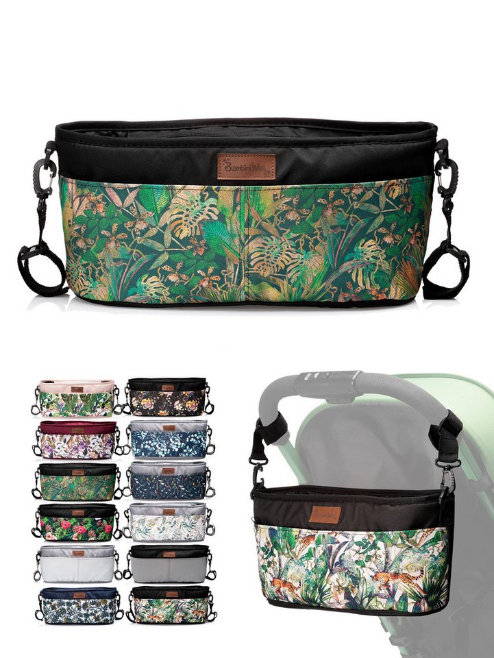 BambiniWelt by Rafael K. Wickeltasche Wickeltasche ORGANIZER Kinderwagen Buggy Babytasche mit Getränkehalter von BambiniWelt by Rafael K.