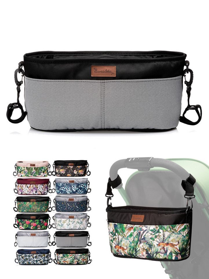BambiniWelt by Rafael K. Wickeltasche Wickeltasche ORGANIZER Kinderwagen Buggy Babytasche mit Getränkehalter von BambiniWelt by Rafael K.