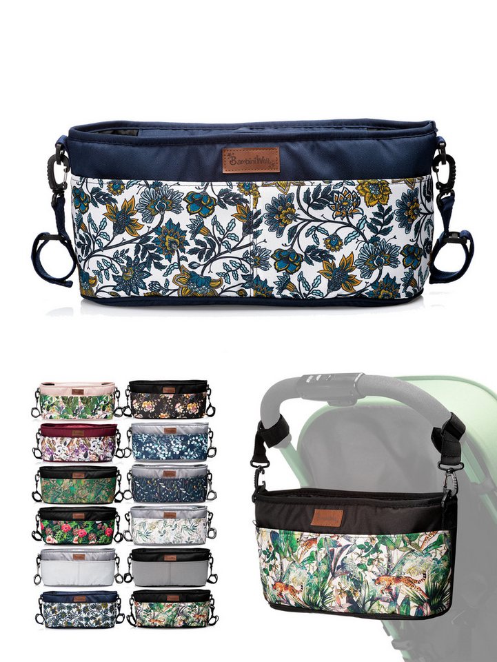 BambiniWelt by Rafael K. Wickeltasche Wickeltasche ORGANIZER Kinderwagen Buggy Babytasche mit Getränkehalter von BambiniWelt by Rafael K.