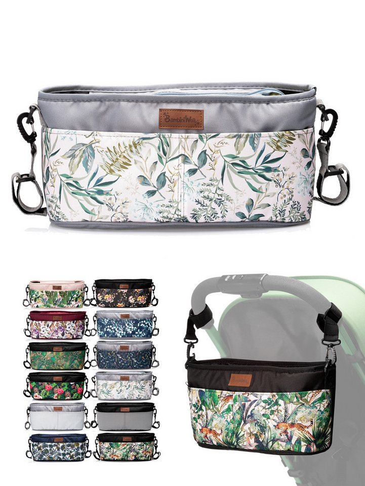 BambiniWelt by Rafael K. Wickeltasche Wickeltasche ORGANIZER Kinderwagen Buggy Babytasche mit Getränkehalter von BambiniWelt by Rafael K.