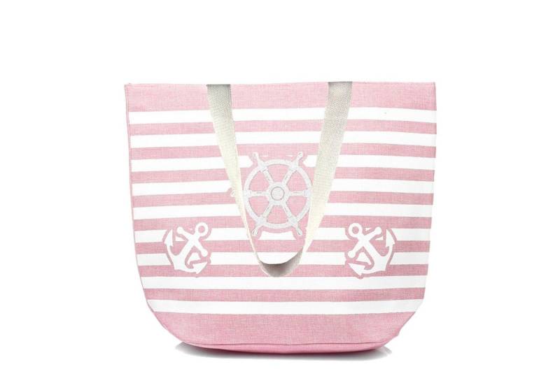 BambiniWelt by Rafael K. XL-Strandtasche Strandtasche mit Reißverschluss Beachbag Shopper Schultertasche von BambiniWelt by Rafael K.