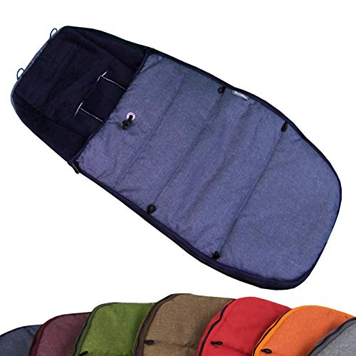 BAMBINIWELT Fußsack Winterfußsack für BUGABOO Kinderwagen, universal, Sitzauflage, mit Fleece (Mod-K) (marine) von BambiniWelt24