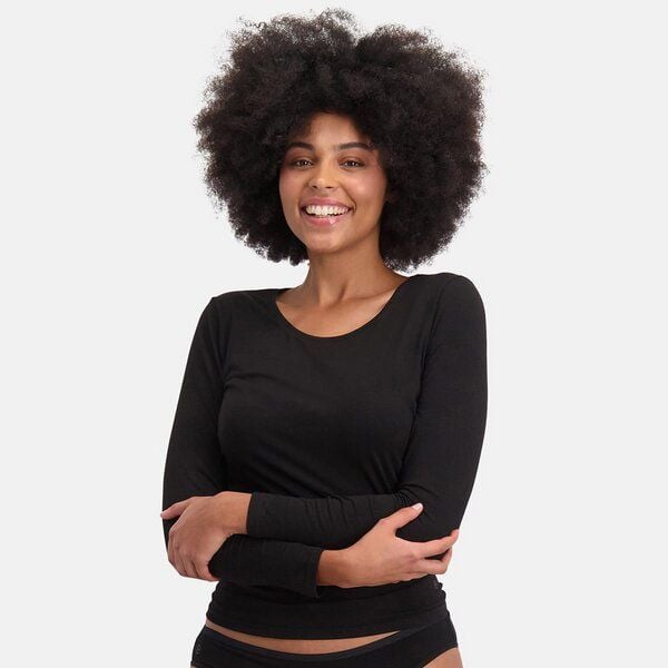 Bamboo Basics Langarm-T-Shirt Longsleeve LARA mit Bambusviskose (2er Pack) von Bamboo Basics