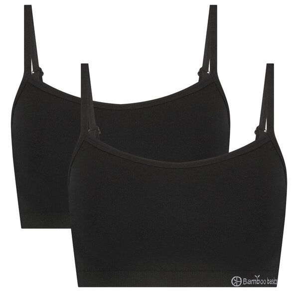 Bamboo Basics Nahtloser BH ELLE ( 2er Pack, schwarz) von Bamboo Basics