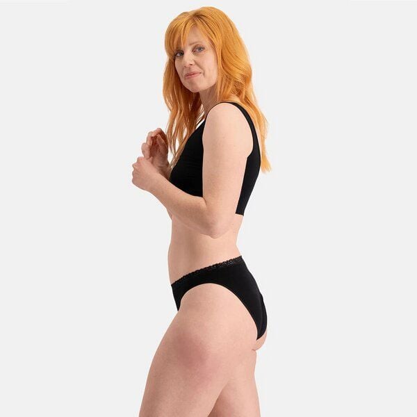 Bamboo Basics Nahtloser Damen Spitzen- Slip LUCY mit Bambusviskose (3er Pack) von Bamboo Basics