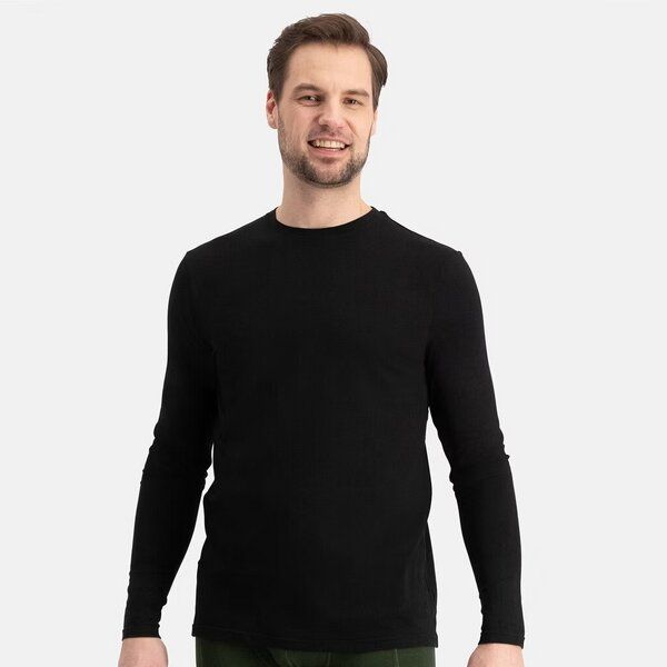 Bamboo Basics Rundhals Longsleeve RALPH aus Bambusviskose / Biobaumwolle (2er Pack) von Bamboo Basics