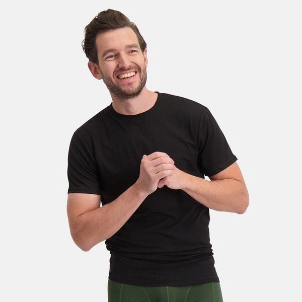 Bamboo Basics Rundhals T-Shirt RUBEN aus Bambusviskose / Biobaumwolle (2er Pack) von Bamboo Basics