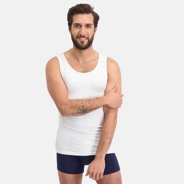 Bamboo Basics Unterhemd STEF aus Bambusviskose / Biobaumwolle (2er Pack) von Bamboo Basics