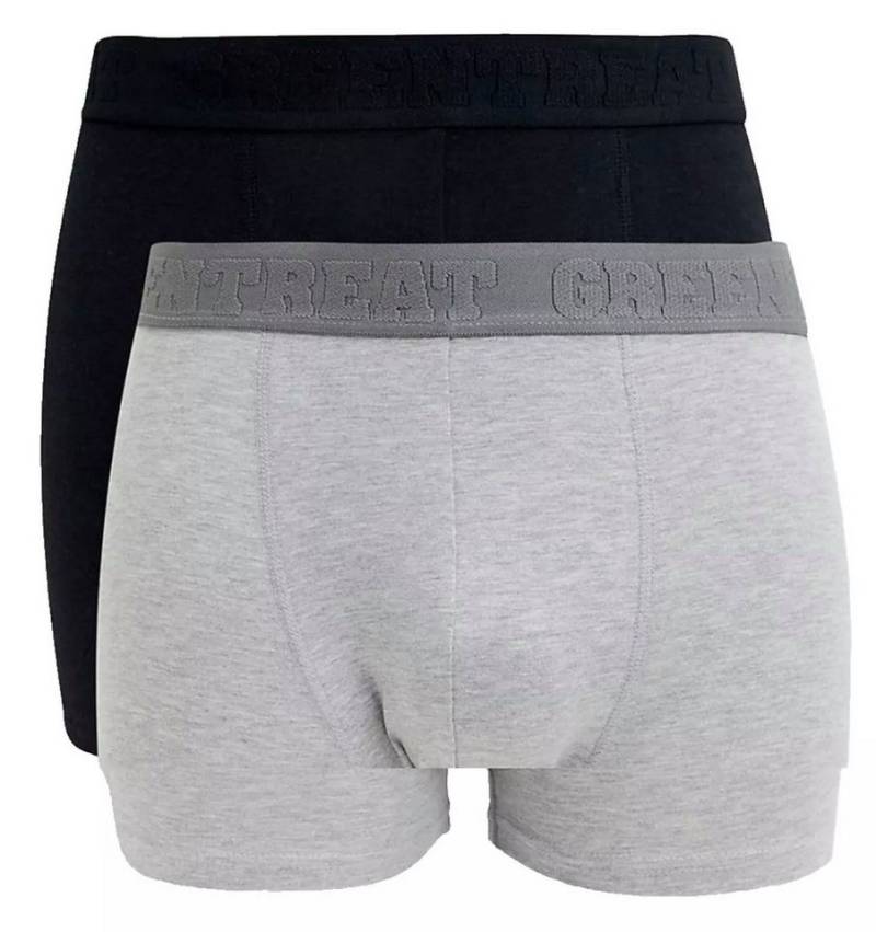 Bamboo Green Threat Boxershorts Herren 2ER-PACK ATMUNGSAKTIV Trunk Panties Atmungsaktiv, Antibakteriell, Superweich, Umweltfreundlich von Bamboo Green Threat