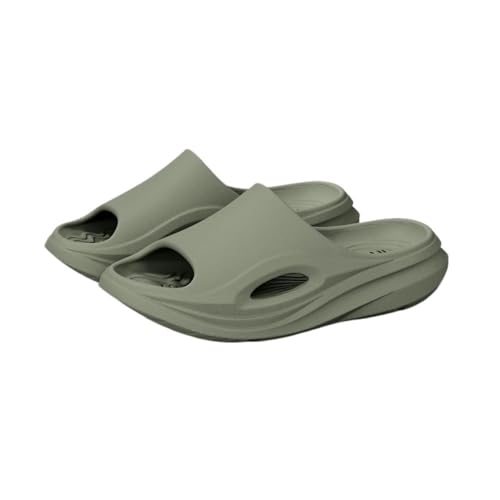 Bamboo Sea Sandale, Herren Sommer EVA Dicke Sohle Sport Hausschuhe - Atmungsaktive tragbare Sandalen for Zuhause und draußen Duschschuhe(Green,42 EU) von Bamboo Sea