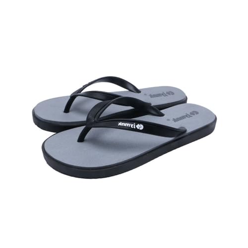 Bamboo Sea Sandale, Herren-Sommer-Flip-Flops mit weicher Sohle – leichte Hausschuhe for draußen und zu Hause Duschschuhe(Gray,42 EU) von Bamboo Sea
