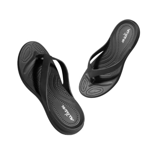 Bamboo Sea Sandale, Leichte EVA-Flip-Flops for Damen – for zu Hause und draußen Duschschuhe(Black,37 EU) von Bamboo Sea
