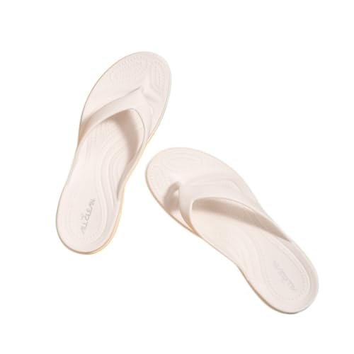 Bamboo Sea Sandale, Leichte EVA-Flip-Flops for Damen – for zu Hause und draußen Duschschuhe(White,36 EU) von Bamboo Sea