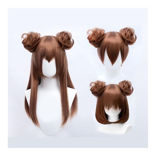 Dutt, 22 Farben Kurze lockige Haarknotenperücke for Frauen, unordentliche Haarnadel Perücken(Light brown) von Bamboo Sea