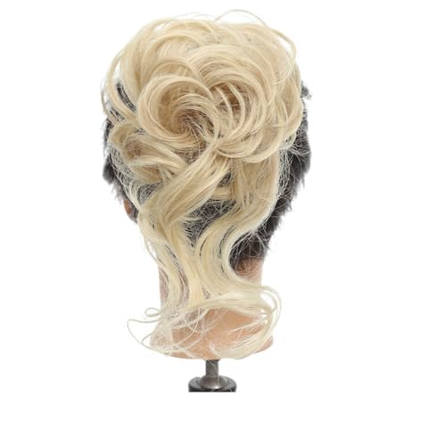 Dutt, Lange Clip-In-Haarknotenverlängerung – voluminöse, unordentliche Hochsteckfrisur for den Look von Frauen Perücken(Gold) von Bamboo Sea