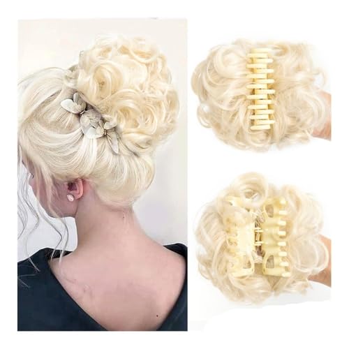 Dutt, Sicherer Haarknoten-Clip for Frauen – Hochsteckfrisur-Volumizer und Party-Accessoire Perücken(White gold) von Bamboo Sea