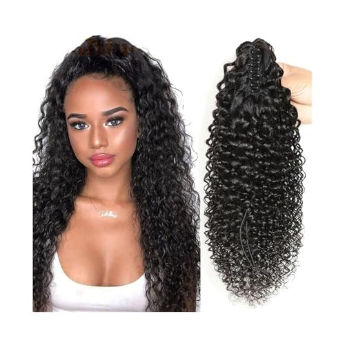 Pferdeschwanzverlängerung, Kinky Curly Pferdeschwanz-Verlängerung, 20,3–71,1 cm, Haarteil mit Klauenclip for Frauen Haarverlängerungen(12inches) von Bamboo Sea