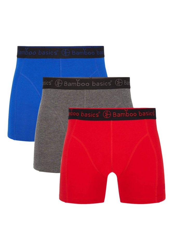 Bamboo basics Retro Boxer 3er Pack Rico (Spar-Set, 3-St) Retro Short / Pant - ohne Eingriff - Weiches Material mit Viskose von Bamboo basics