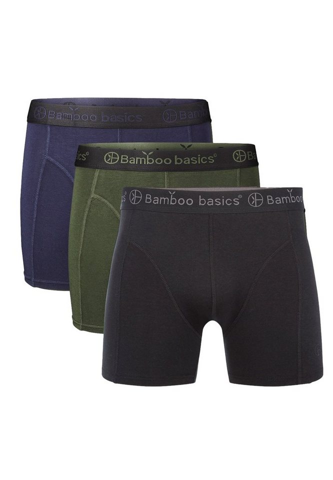 Bamboo basics Retro Boxer 3er Pack Rico (Spar-Set, 3-St) Retro Short / Pant - ohne Eingriff - Weiches Material mit Viskose von Bamboo basics