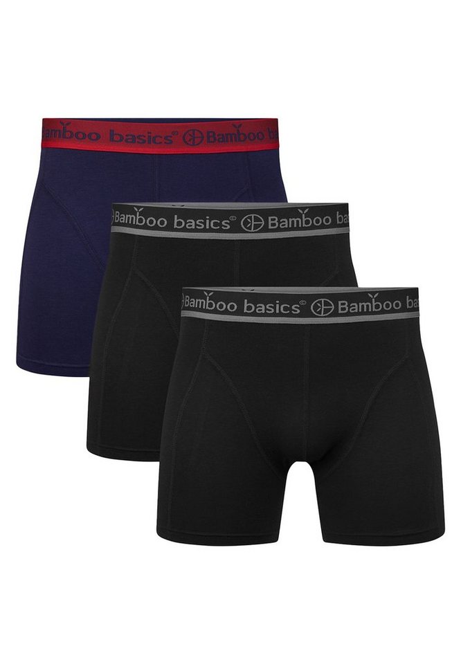Bamboo basics Retro Boxer 3er Pack Rico (Spar-Set, 3-St) Retro Short / Pant - ohne Eingriff - Weiches Material mit Viskose von Bamboo basics
