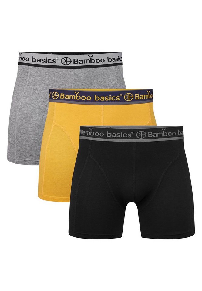 Bamboo basics Retro Boxer 3er Pack Rico (Spar-Set, 3-St) Retro Short / Pant - ohne Eingriff - Weiches Material mit Viskose von Bamboo basics