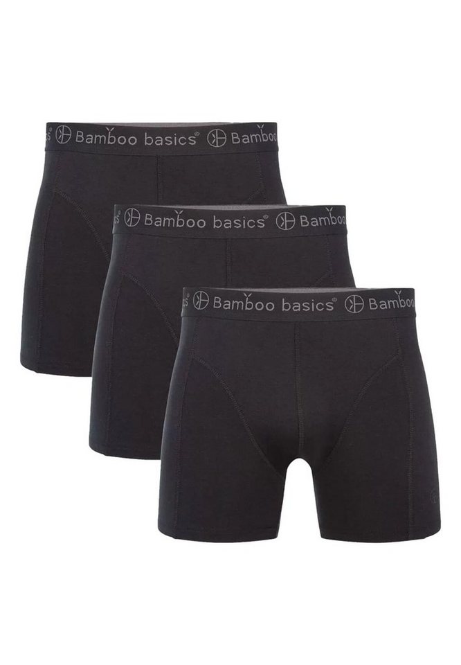 Bamboo basics Retro Boxer 3er Pack Rico (Spar-Set, 3-St) Retro Short / Pant - ohne Eingriff - Weiches Material mit Viskose von Bamboo basics