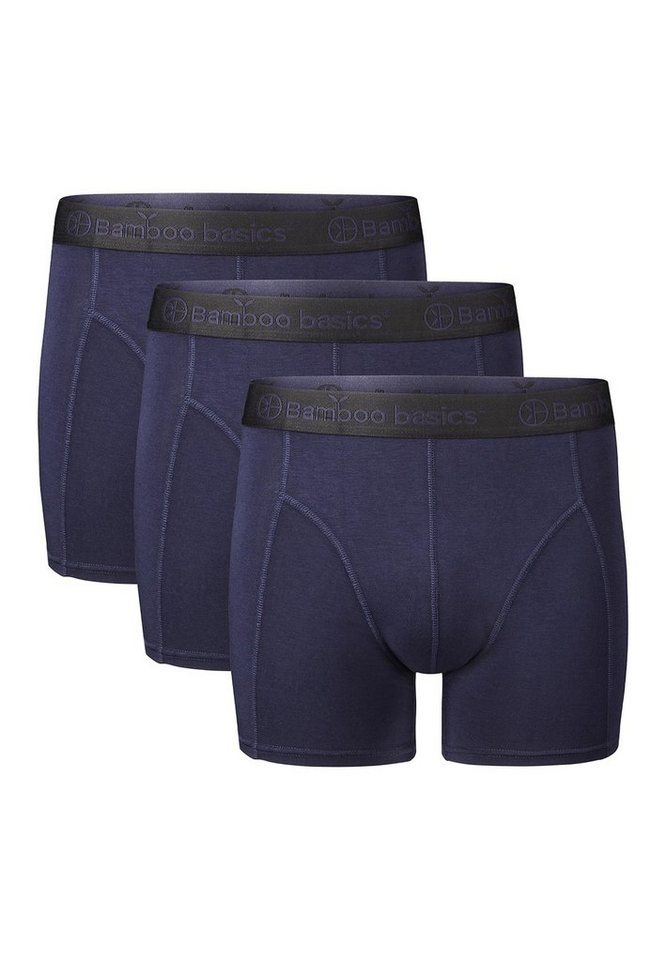 Bamboo basics Retro Boxer 3er Pack Rico (Spar-Set, 3-St) Retro Short / Pant - ohne Eingriff - Weiches Material mit Viskose von Bamboo basics