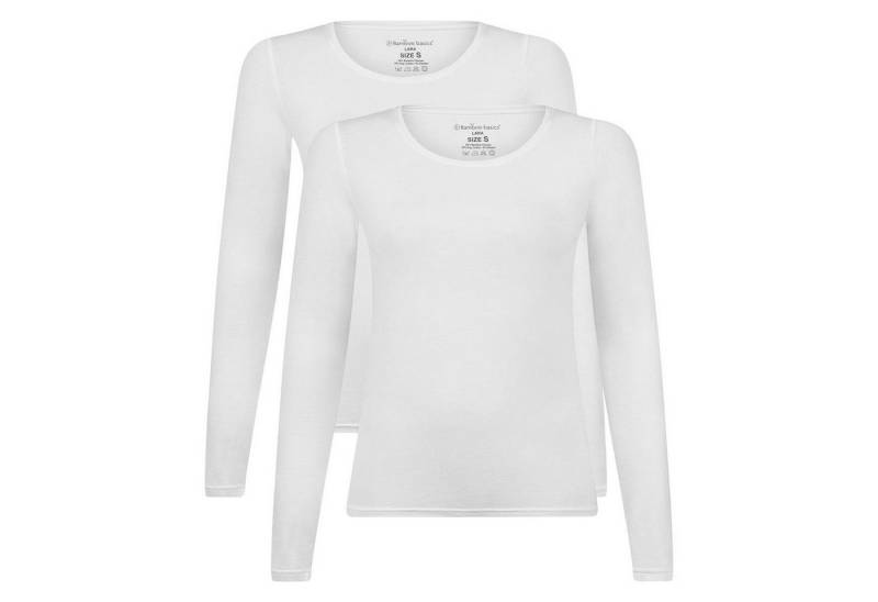 Bamboo basics Unterhemd Damen Longsleeve 2er Pack Viskose LARA (Packung, 2er Pack) von Bamboo basics