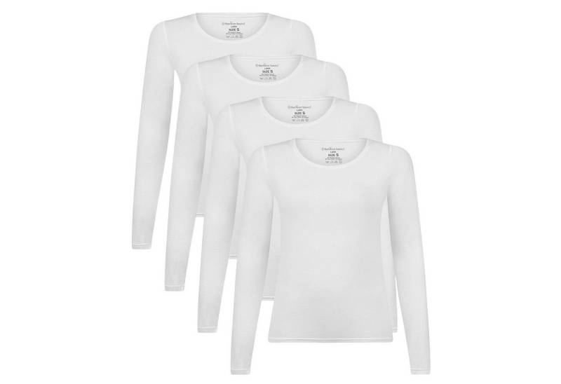 Bamboo basics Unterhemd Damen Longsleeve 4er Pack Viskose LARA (Packung, 4er Pack) von Bamboo basics